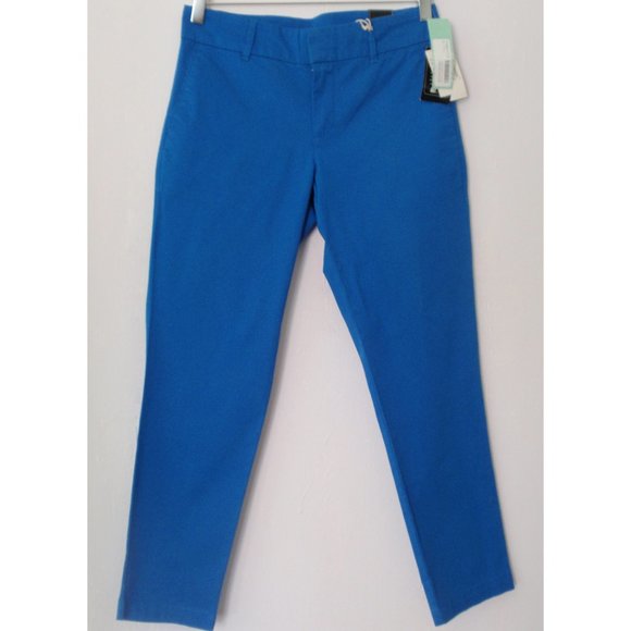 KUT FROM THE KLOTH AZURE BLUE CROPPED ANKLE TROUSER 0 NWT - Picture 6 of 7